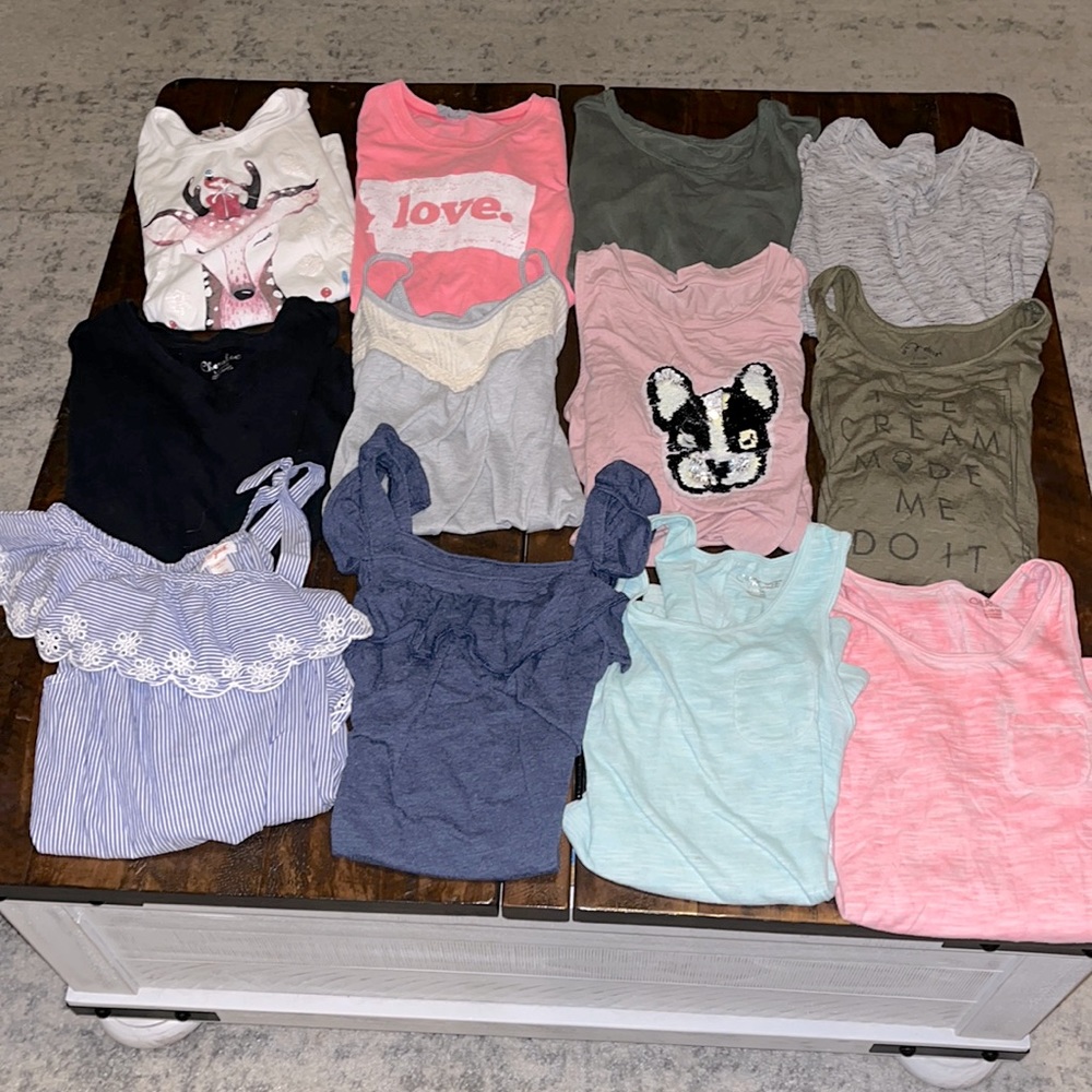 Girls Tank & Short Sleeve Shirt Bundle